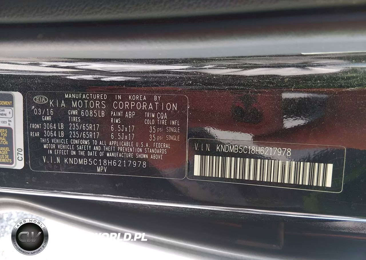 2017 Kia Sedona Lx VIN:KNDMB5C18H6217978 - 9