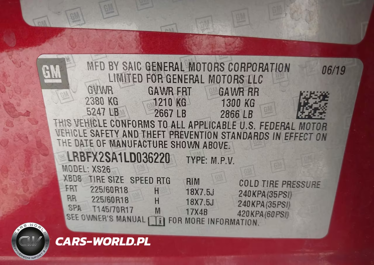 2020 Buick Envision Awd Essence VIN:LRBFX2SA1LD036220 - 9