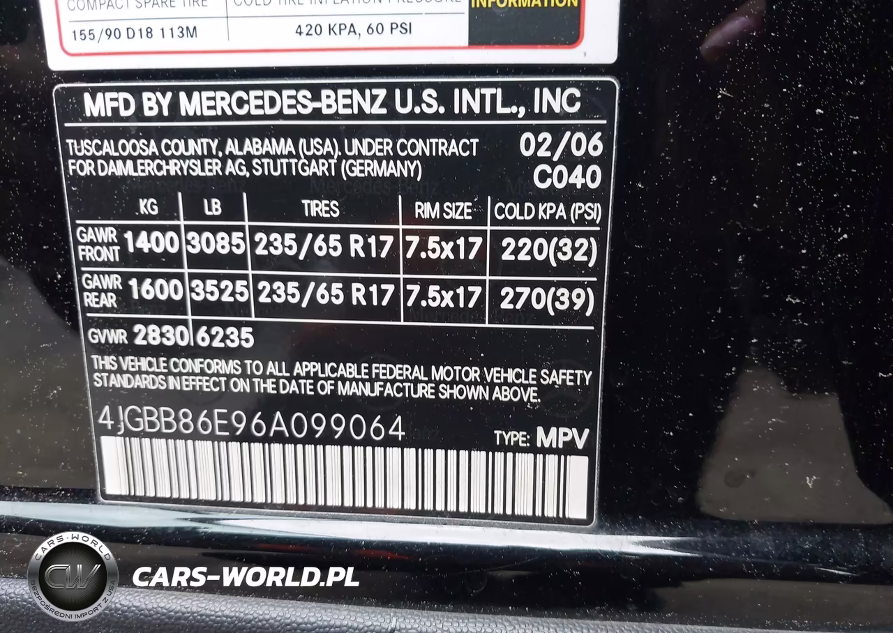 2006 Mercedes-Benz Ml 350 4Matic VIN:4JGBB86E96A099064 - 9