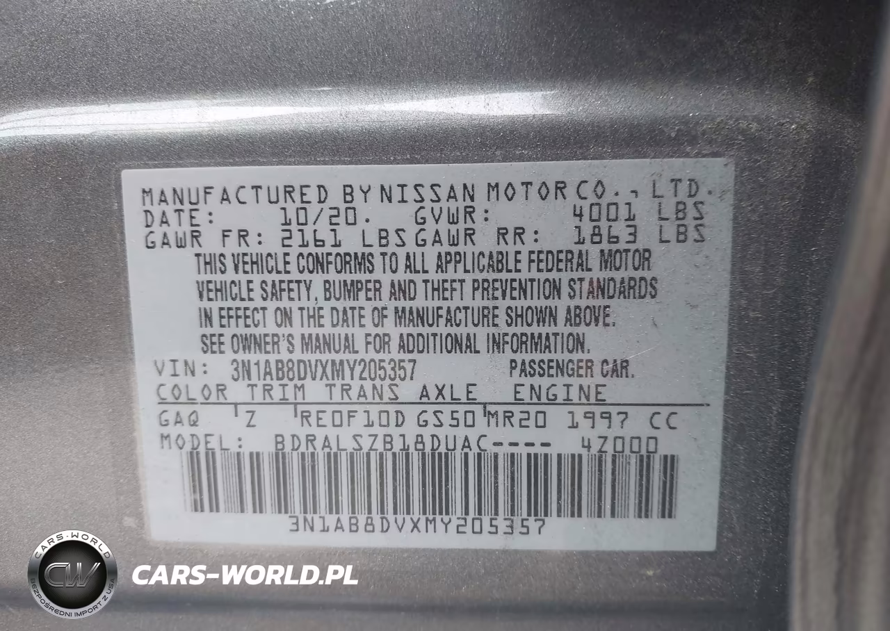 2021 Nissan Sentra Sr Xtronic Cvt VIN:3N1AB8DVXMY205357 - 9
