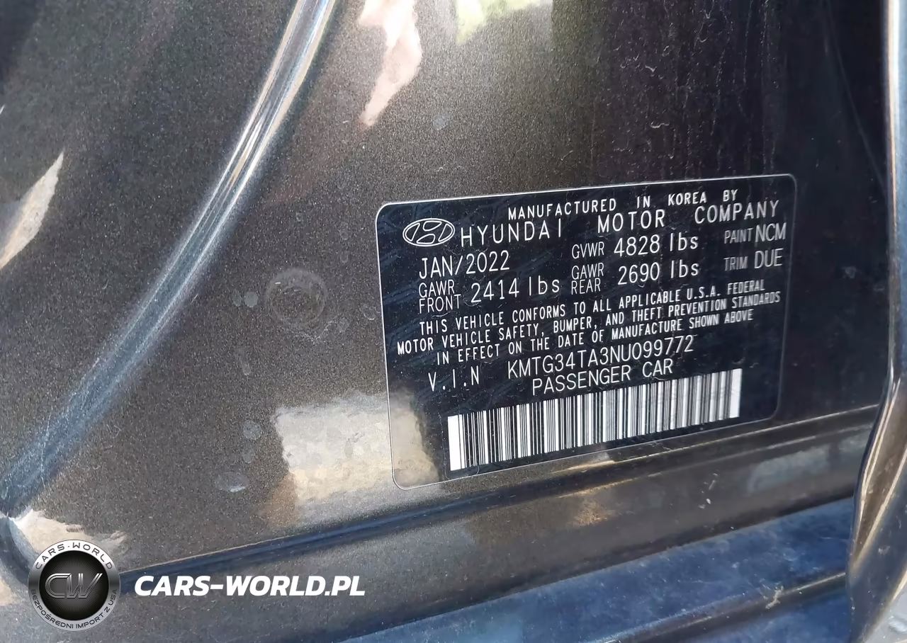 2022 Genesis G70 2.0T Awd VIN:KMTG34TA3NU099772 - 9