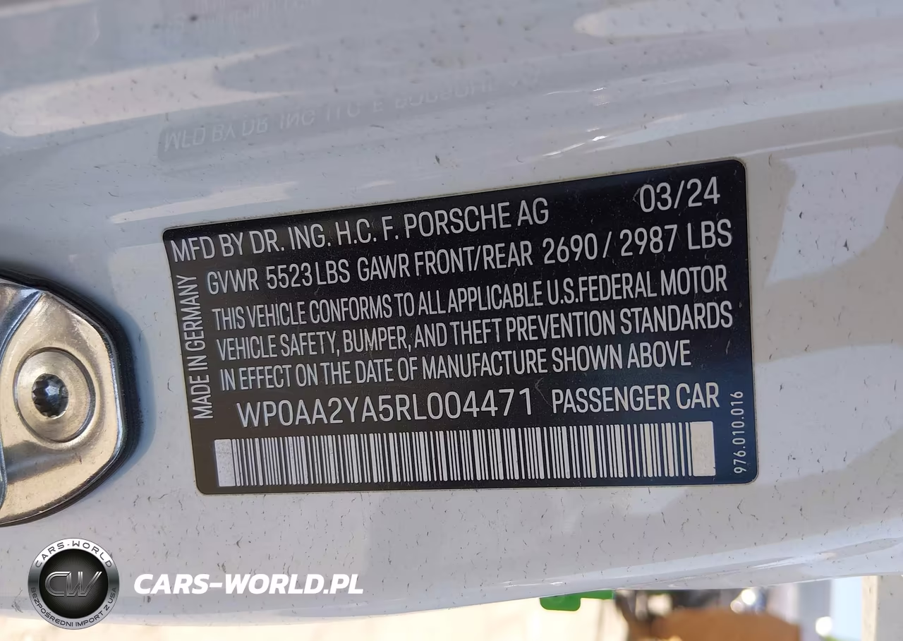 2024 Porsche Panamera 4 VIN:WP0AA2YA5RL004471 - 9