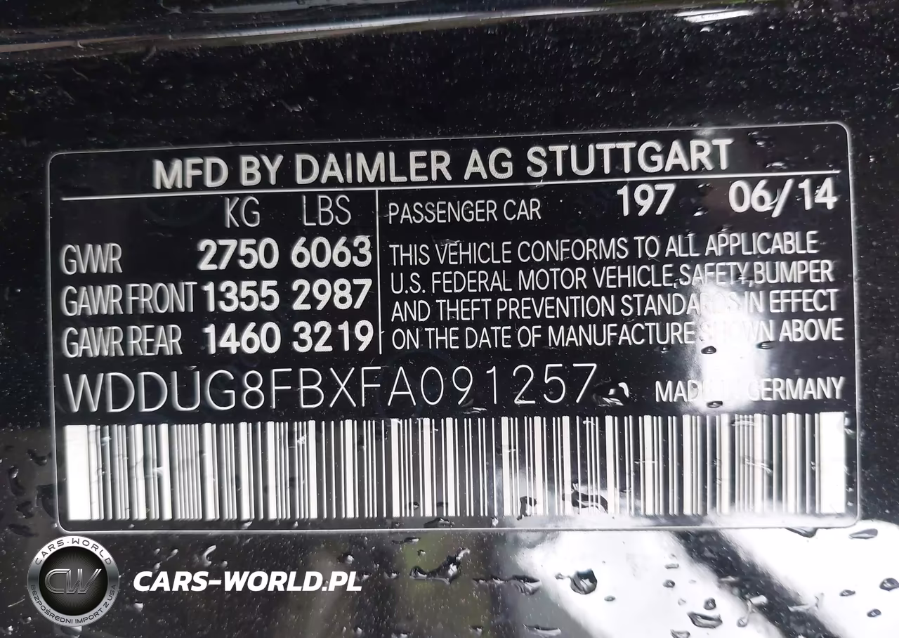 2015 Mercedes-Benz S 550 4Matic VIN:WDDUG8FBXFA091257 - 9