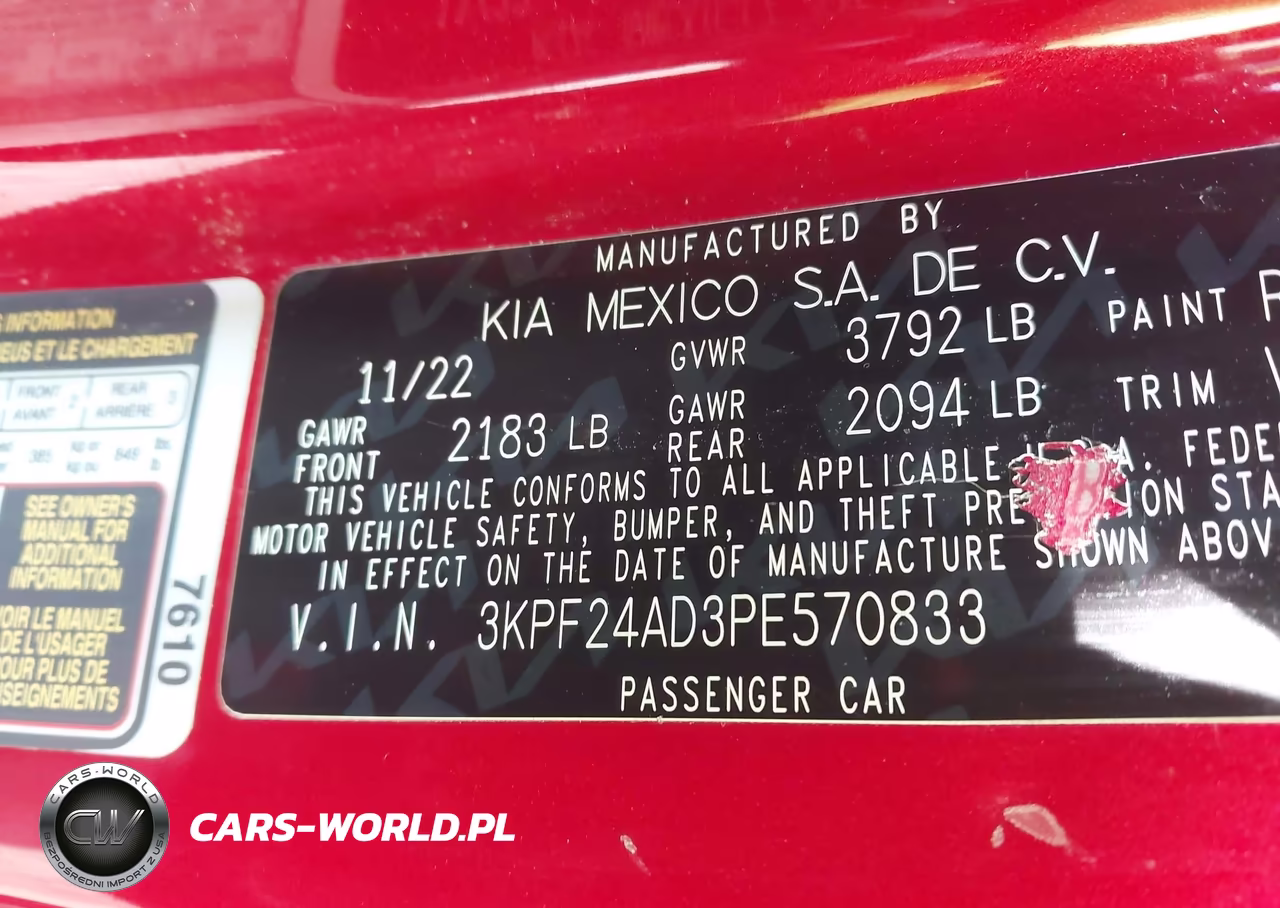 2023 Kia Forte Lxs VIN:3KPF24AD3PE570833 - 9