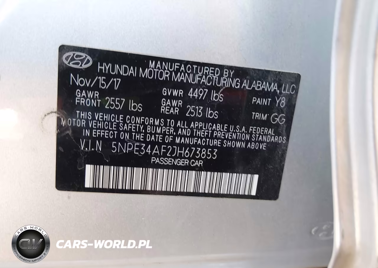 2018 Hyundai Sonata Sel VIN:5NPE34AF2JH673853 - 9