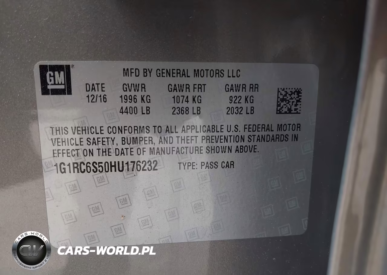 2017 Chevrolet Volt Lt VIN:1G1RC6S50HU176232 - 9