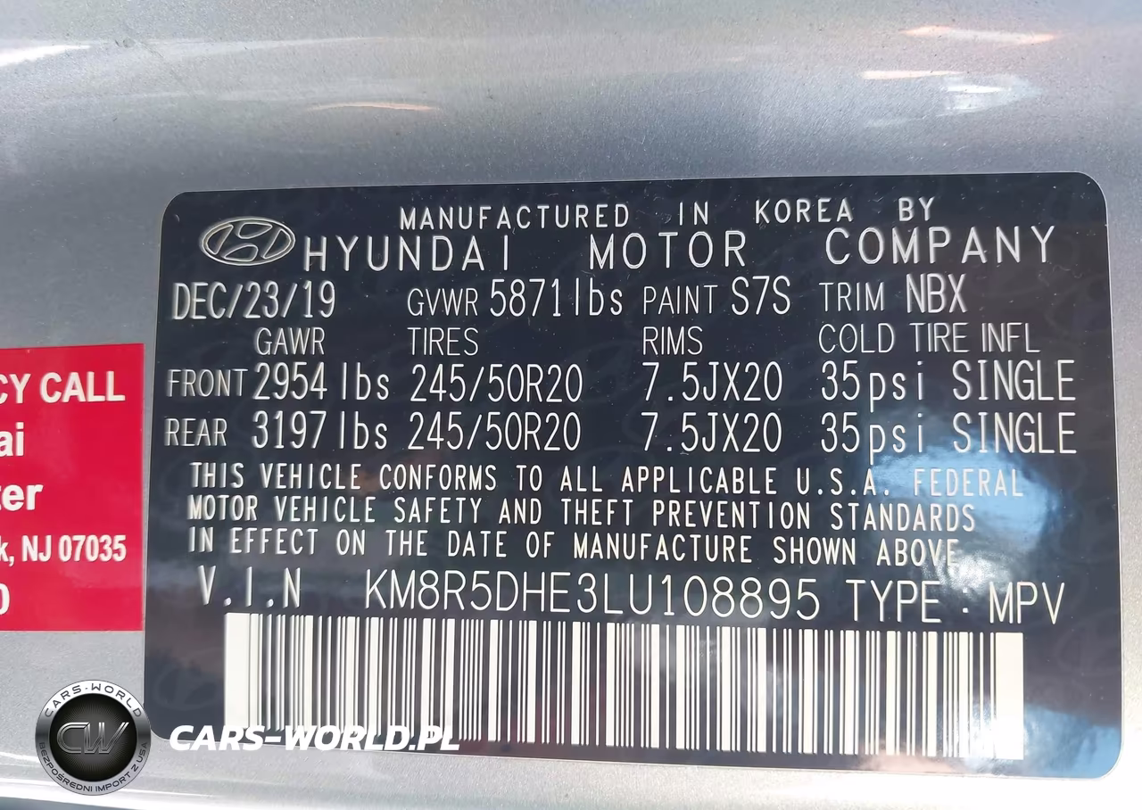 2020 Hyundai Palisade Limited VIN:KM8R5DHE3LU108895 - 9
