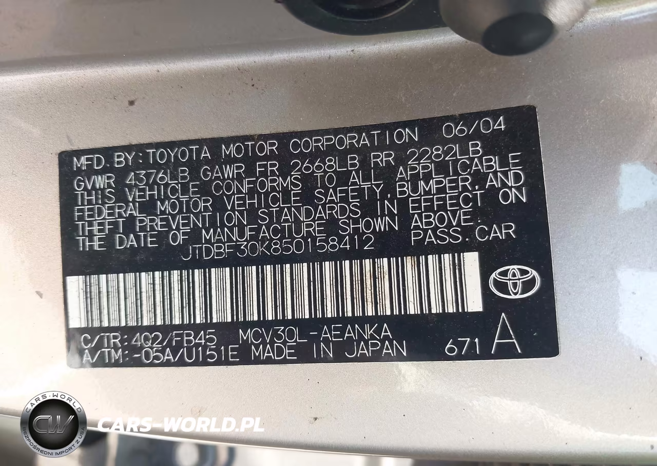 2005 Toyota Camry Le V6-Xle V6 VIN:JTDBF30K850158412 - 9