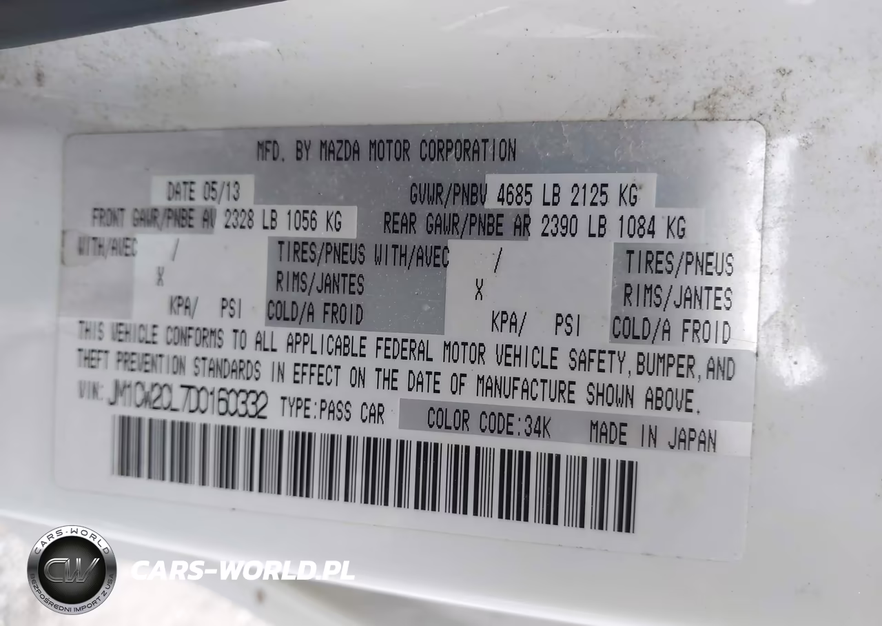 2013 Mazda Mazda5 Touring VIN:JM1CW2CL7D0160332 - 9
