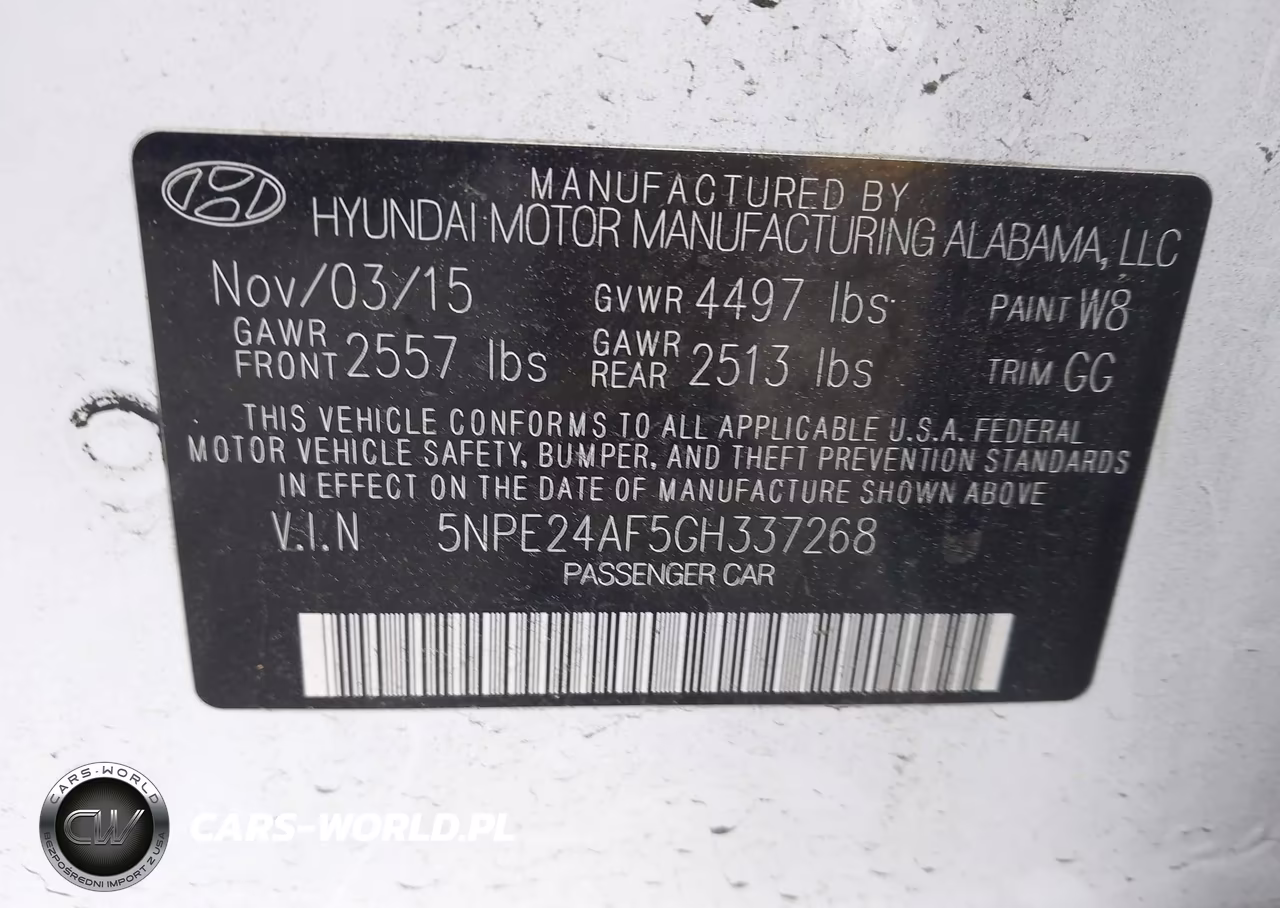 2016 Hyundai Sonata Se VIN:5NPE24AF5GH337268 - 9