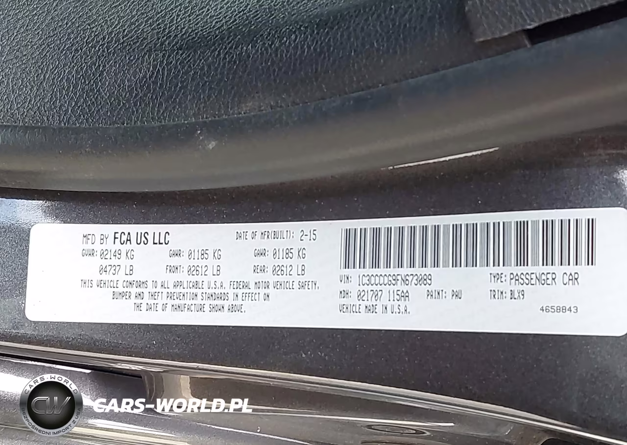 2015 Chrysler 200 C VIN:1C3CCCCG9FN673089 - 9
