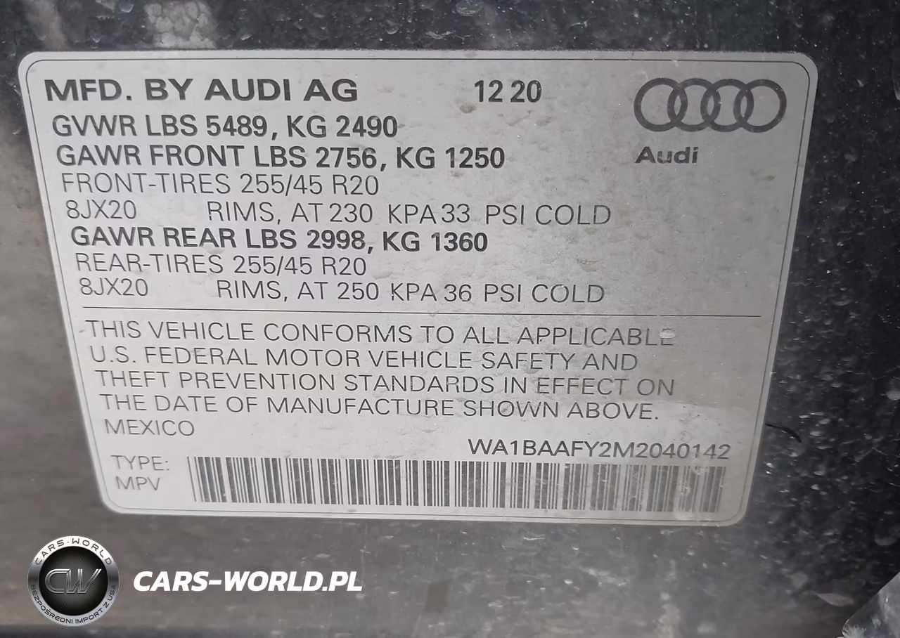 2021 Audi Q5 Premium Plus 45 Tfsi Quattro S Tronic VIN:WA1BAAFY2M2040142 - 9