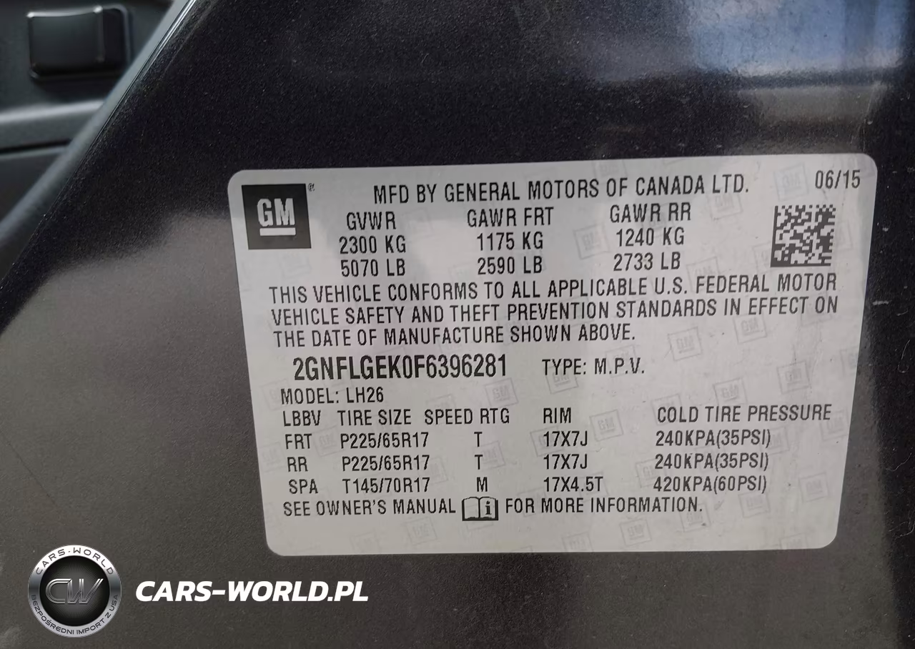 2015 Chevrolet Equinox 2Lt VIN:2GNFLGEK0F6396281 - 9