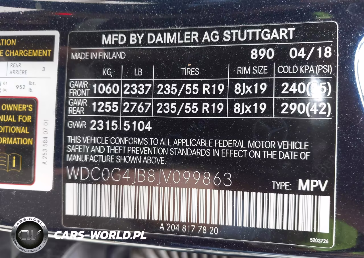 2018 Mercedes-Benz Glc 300 VIN:WDC0G4JB8JV099863 - 9