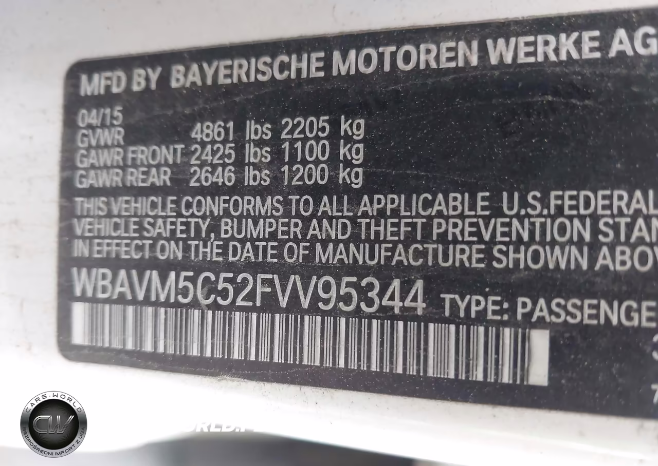 2015 BMW X1 xDrive35I VIN:WBAVM5C52FVV95344 - 9