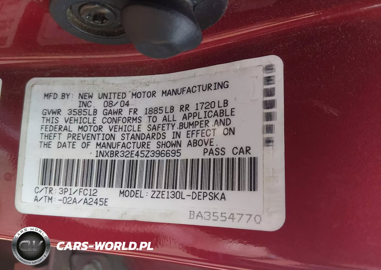 2005 Toyota Corolla S VIN:1NXBR32E45Z396695 - 9