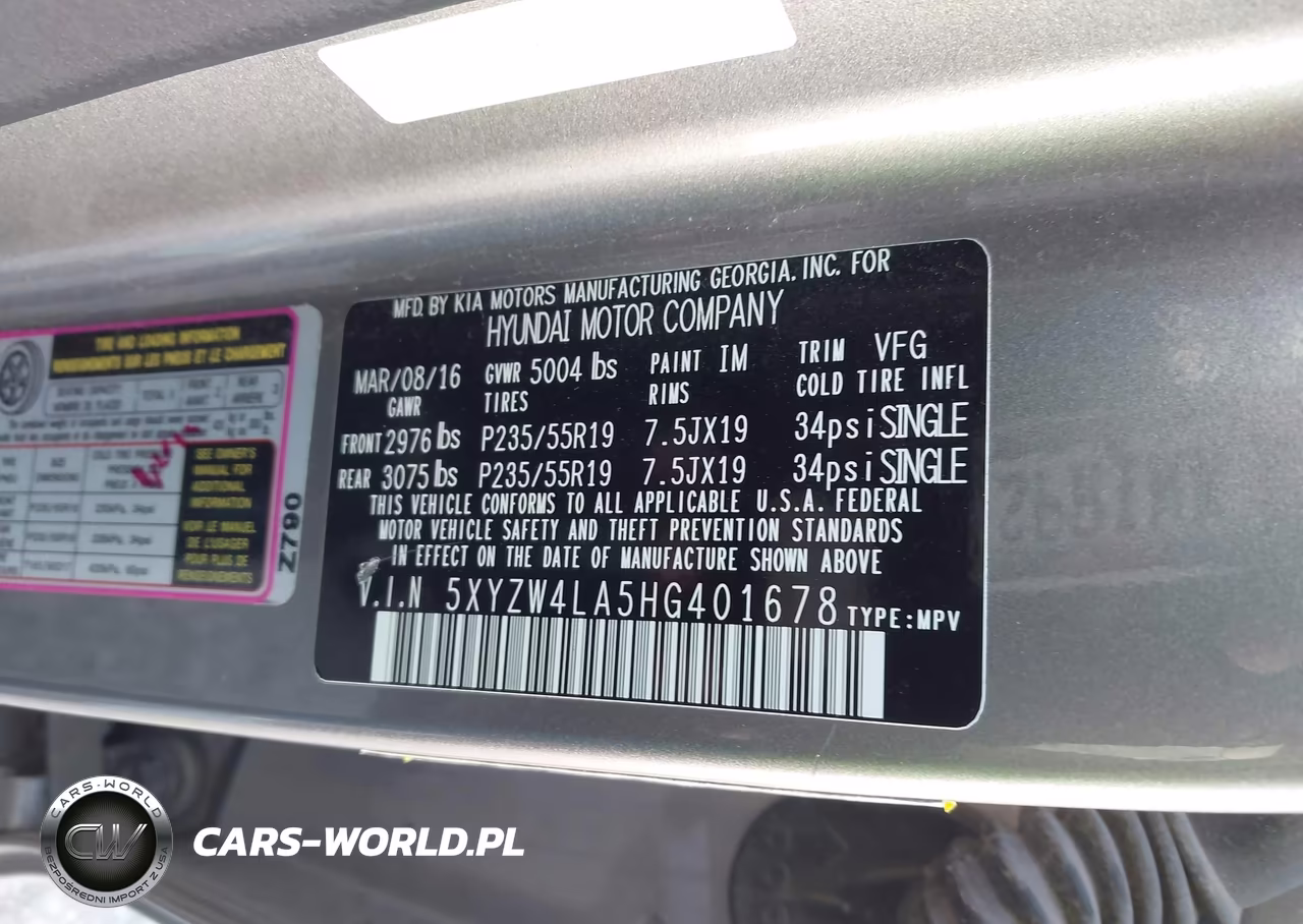 2017 Hyundai Santa Fe Sport 2.0T Ultimate VIN:5XYZW4LA5HG401678 - 9