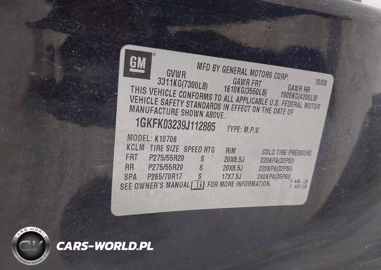 2009 GMC Yukon Denali VIN:1GKFK03239J112885 - 9