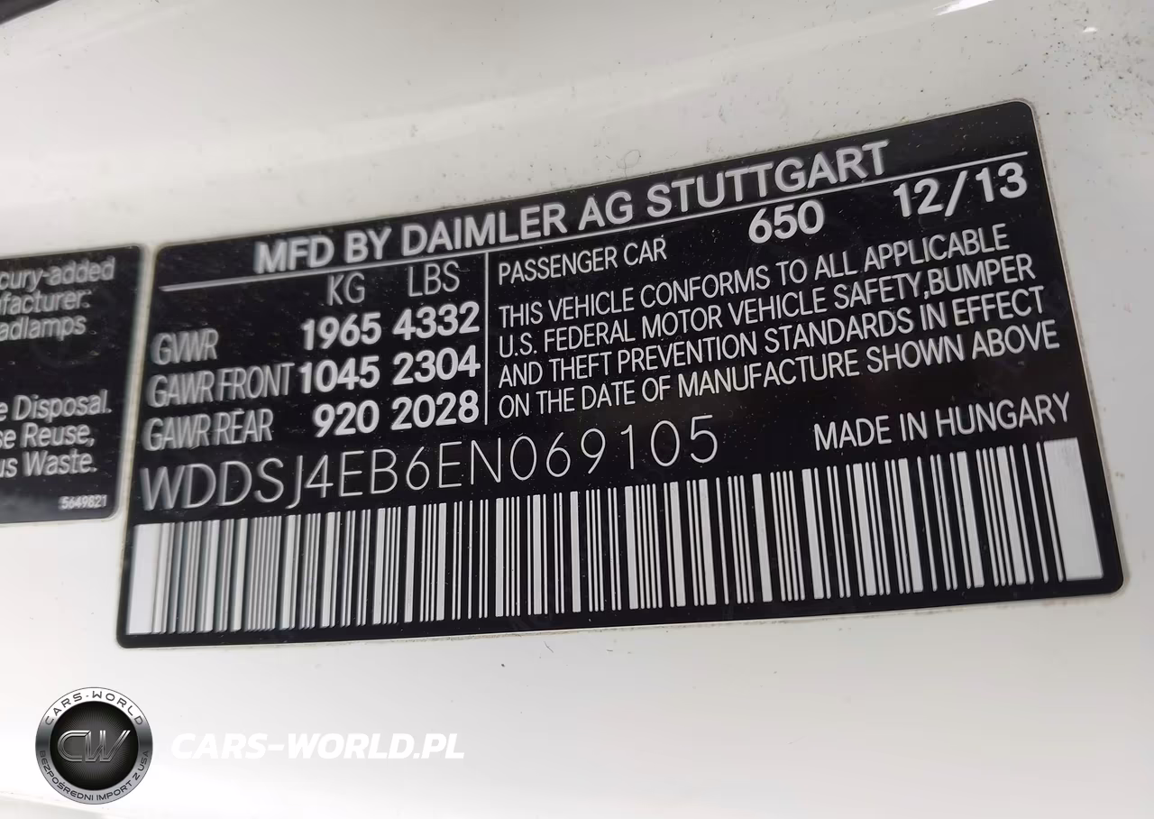 2014 Mercedes-Benz Cla 250 VIN:WDDSJ4EB6EN069105 - 9