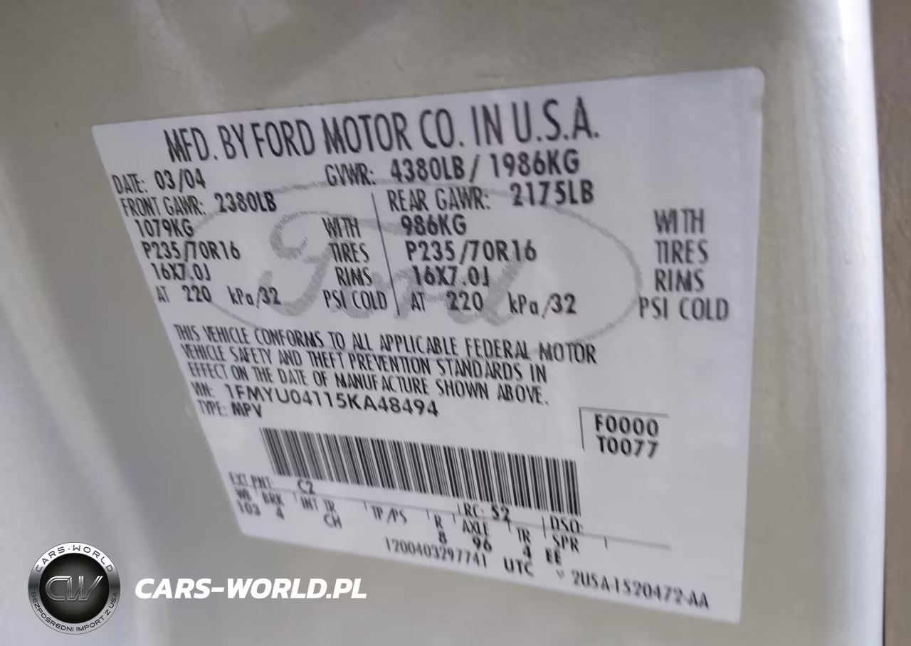 2005 Ford Escape Limited VIN:1FMYU04115KA48494 - 9