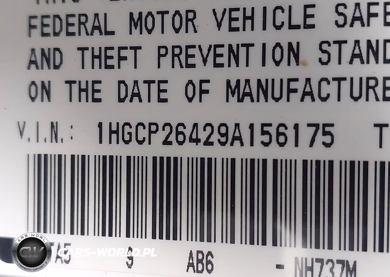 2009 Honda Accord 2.4 Lx-P VIN:1HGCP26429A156175 - 9