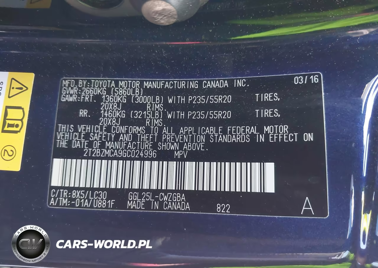 2016 Lexus Rx 350 F Sport VIN:2T2BZMCA9GC024996 - 9