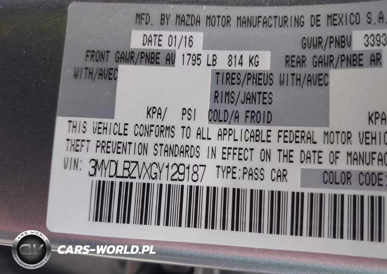 2016 Scion Ia VIN:3MYDLBZVXGY129187 - 9