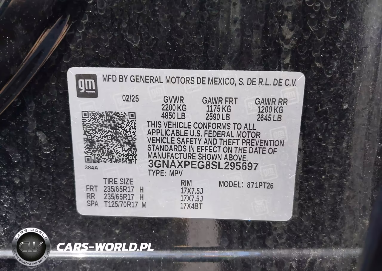 2025 Chevrolet Equinox Awd Lt VIN:3GNAXPEG8SL295697 - 9