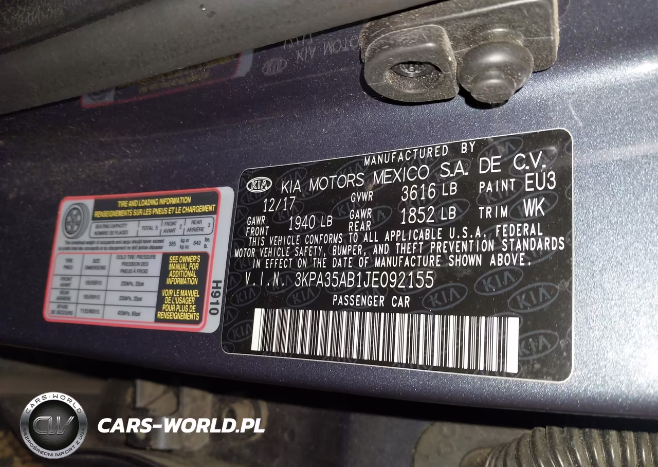 2018 Kia Rio Ex VIN:3KPA35AB1JE092155 - 9