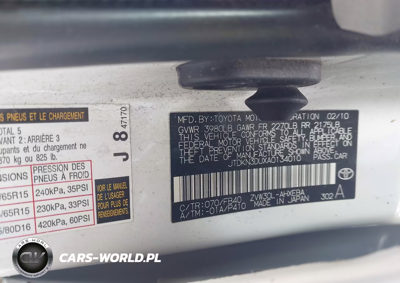 2010 Toyota Prius Iii VIN:JTDKN3DUXA0134010 - 9