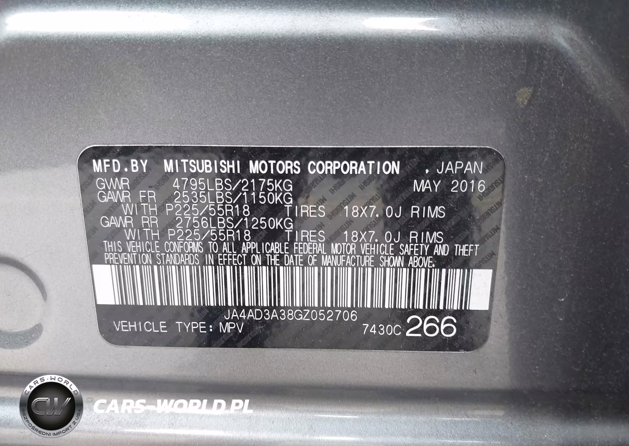 2016 Mitsubishi Outlander Sel VIN:JA4AD3A38GZ052706 - 9