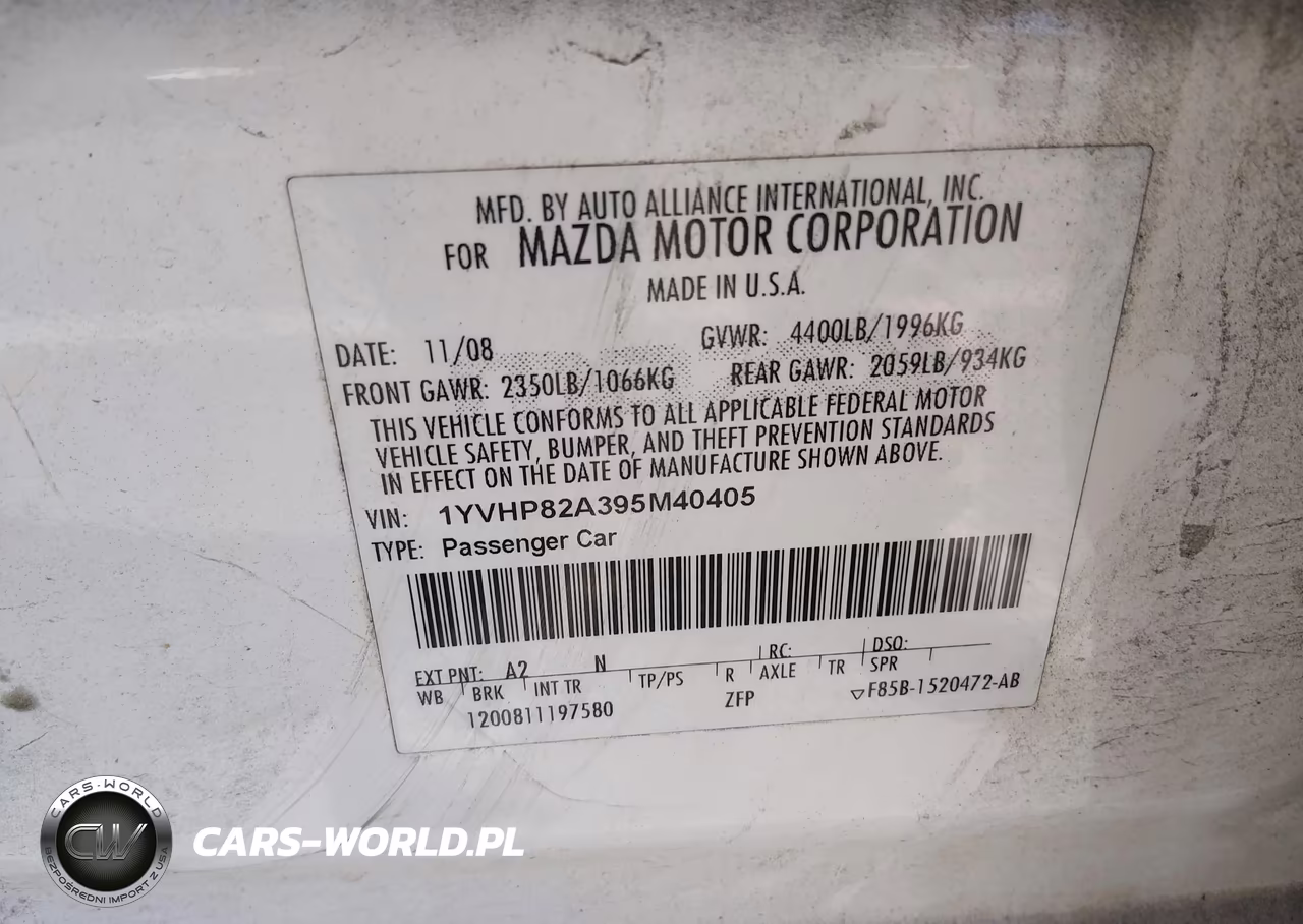 2009 Mazda Mazda6 I Touring VIN:1YVHP82A395M40405 - 9