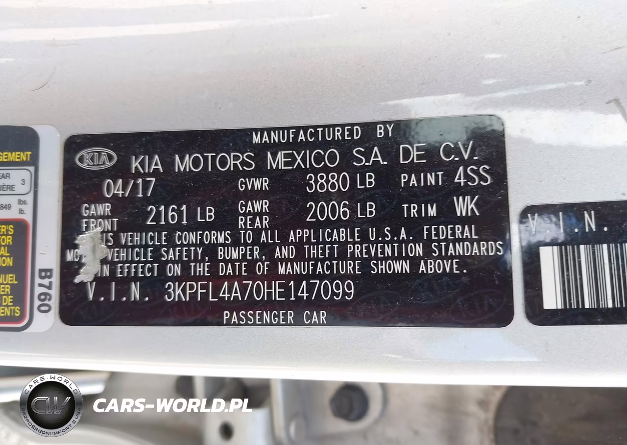 2017 Kia Forte Lx VIN:3KPFL4A70HE147099 - 9