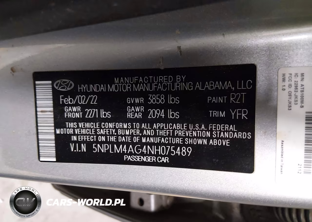 2022 Hyundai Elantra Sel VIN:5NPLM4AG4NH075489 - 9