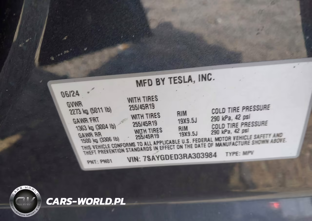 2024 Tesla Model Y Long Range Single Motor Rear-Wheel Drive-Rwd VIN:7SAYGDED3RA303984 - 9