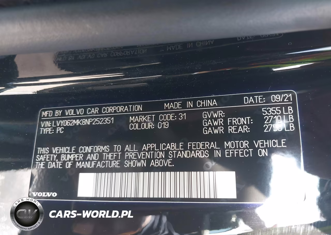 2022 Volvo S90 B6 Momentum VIN:LVY062MK8NP252351 - 9