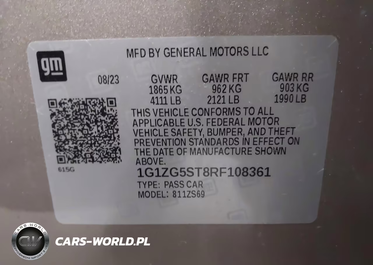 2024 Chevrolet Malibu Fwd Rs VIN:1G1ZG5ST8RF108361 - 9
