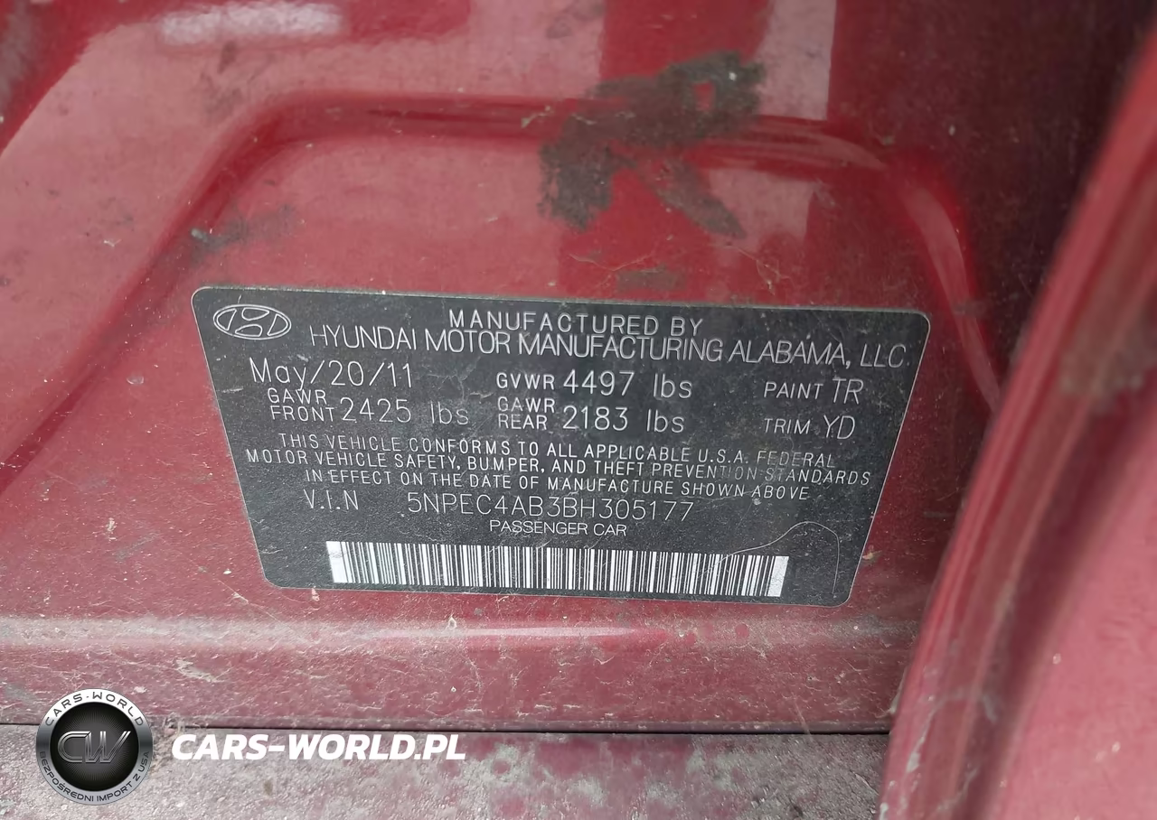 2011 Hyundai Sonata Se-Limited VIN:5NPEC4AB3BH305177 - 9