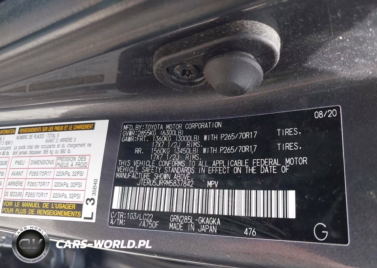 2021 Toyota 4Runner Trd Off Road Premium VIN:JTERU5JR9M5837842 - 9
