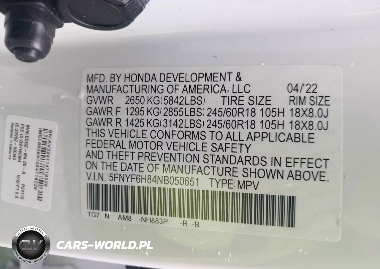 2022 Honda Pilot Awd Trailsport VIN:5FNYF6H84NB050651 - 9