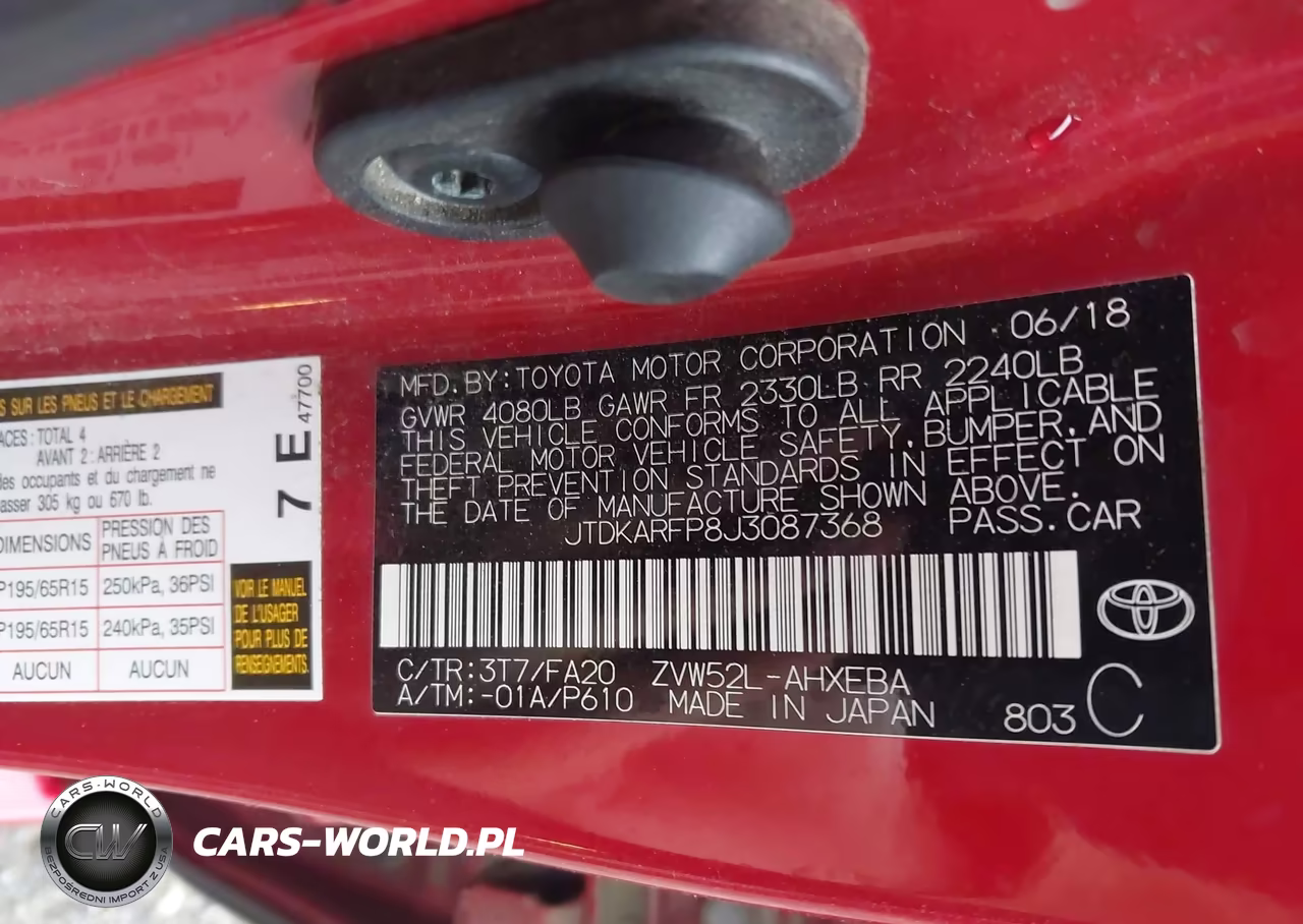 2018 Toyota Prius Prime Plus VIN:JTDKARFP8J3087368 - 9