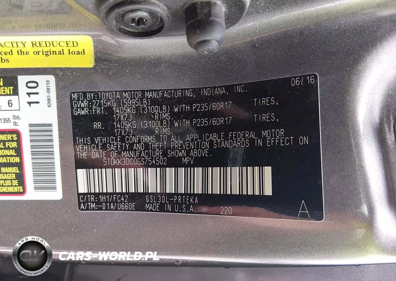 2016 Toyota Sienna Le 8 Passenger VIN:5TDKK3DC0GS754502 - 9