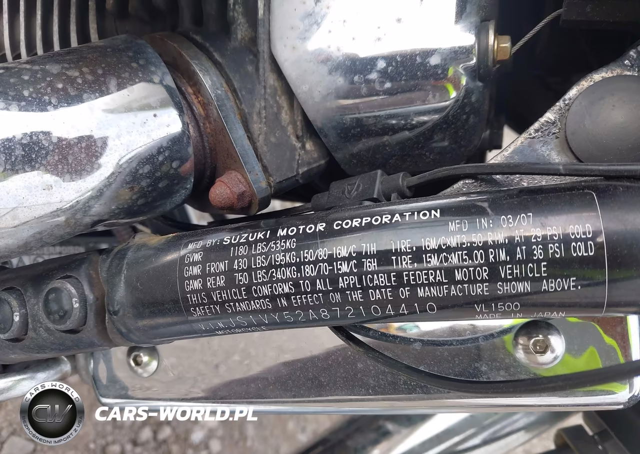 2007 Suzuki Vl1500 VIN:JS1VY52A872104410 - 10