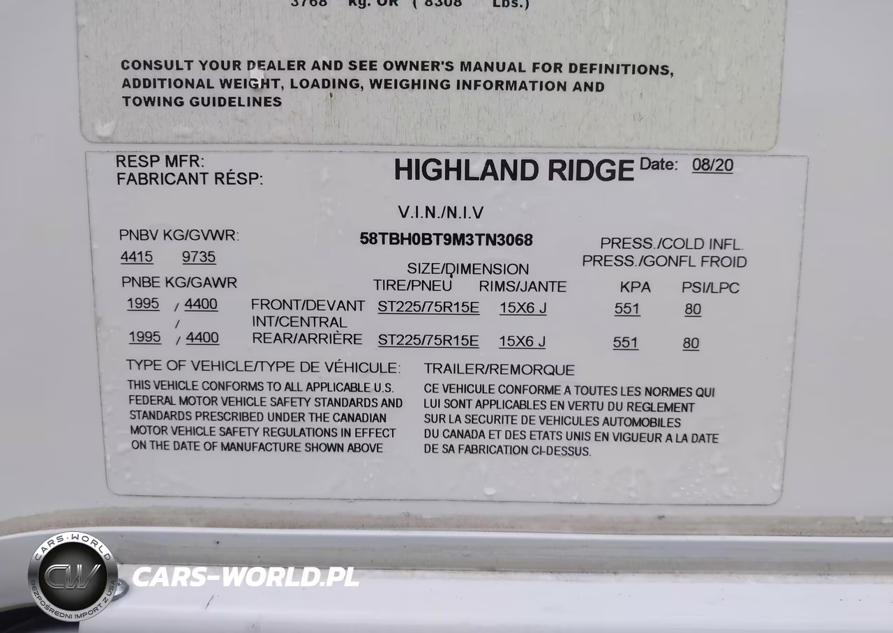2021 Highland Ridge Open Range VIN:58TBH0BT9M3TN3068 - 9