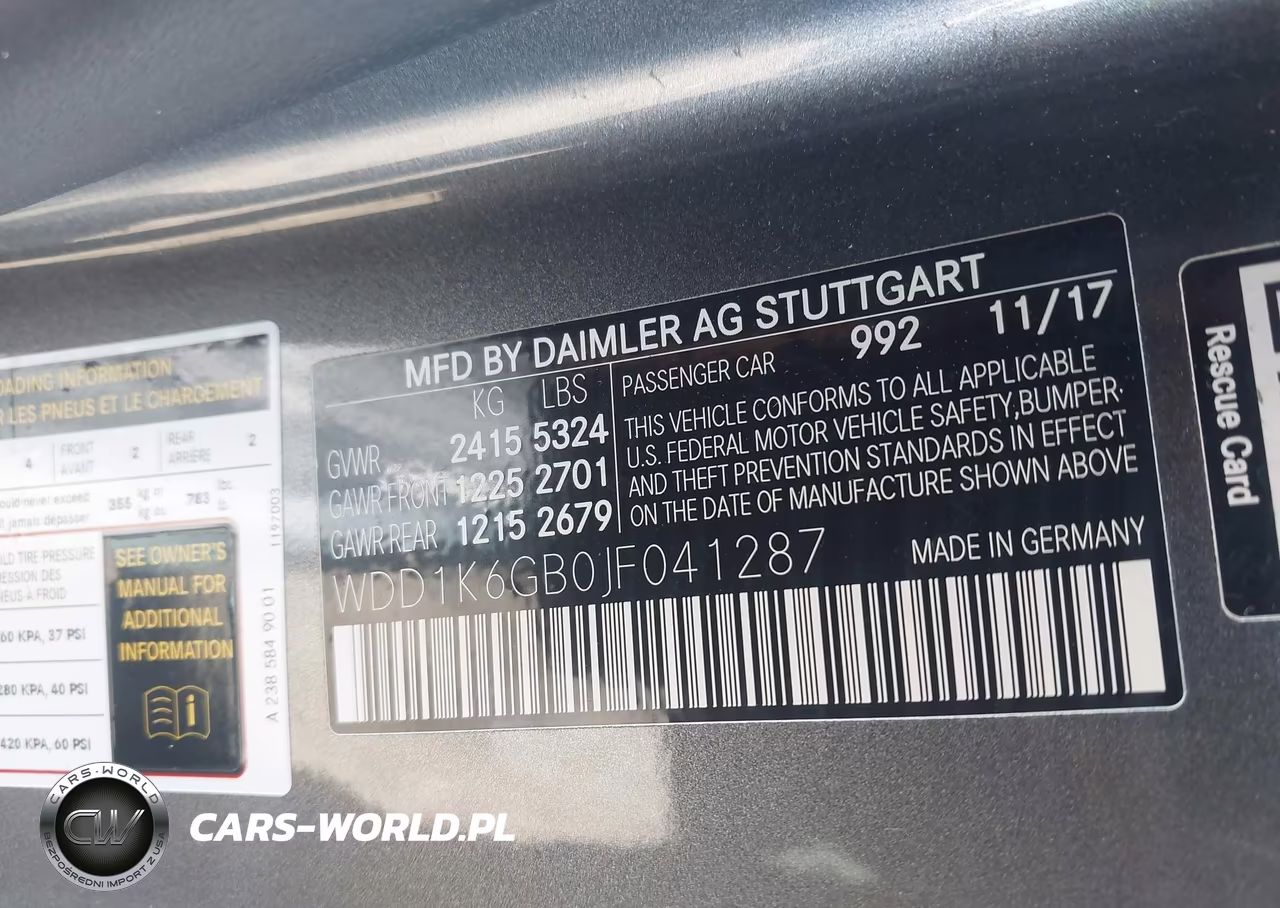 2018 Mercedes-Benz E 400 4Matic VIN:WDD1K6GB0JF041287 - 9
