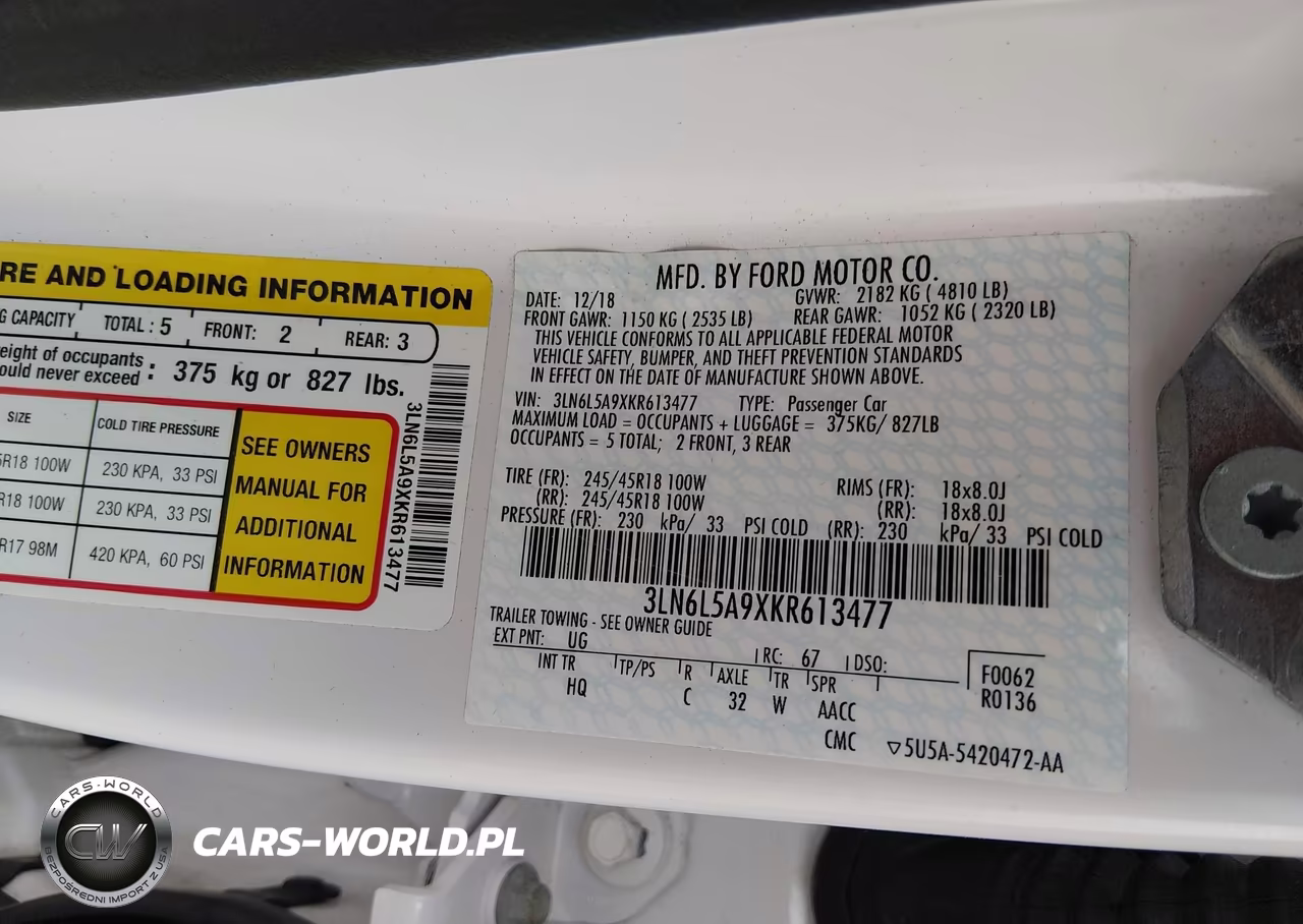 2019 Lincoln Mkz Standard VIN:3LN6L5A9XKR613477 - 9