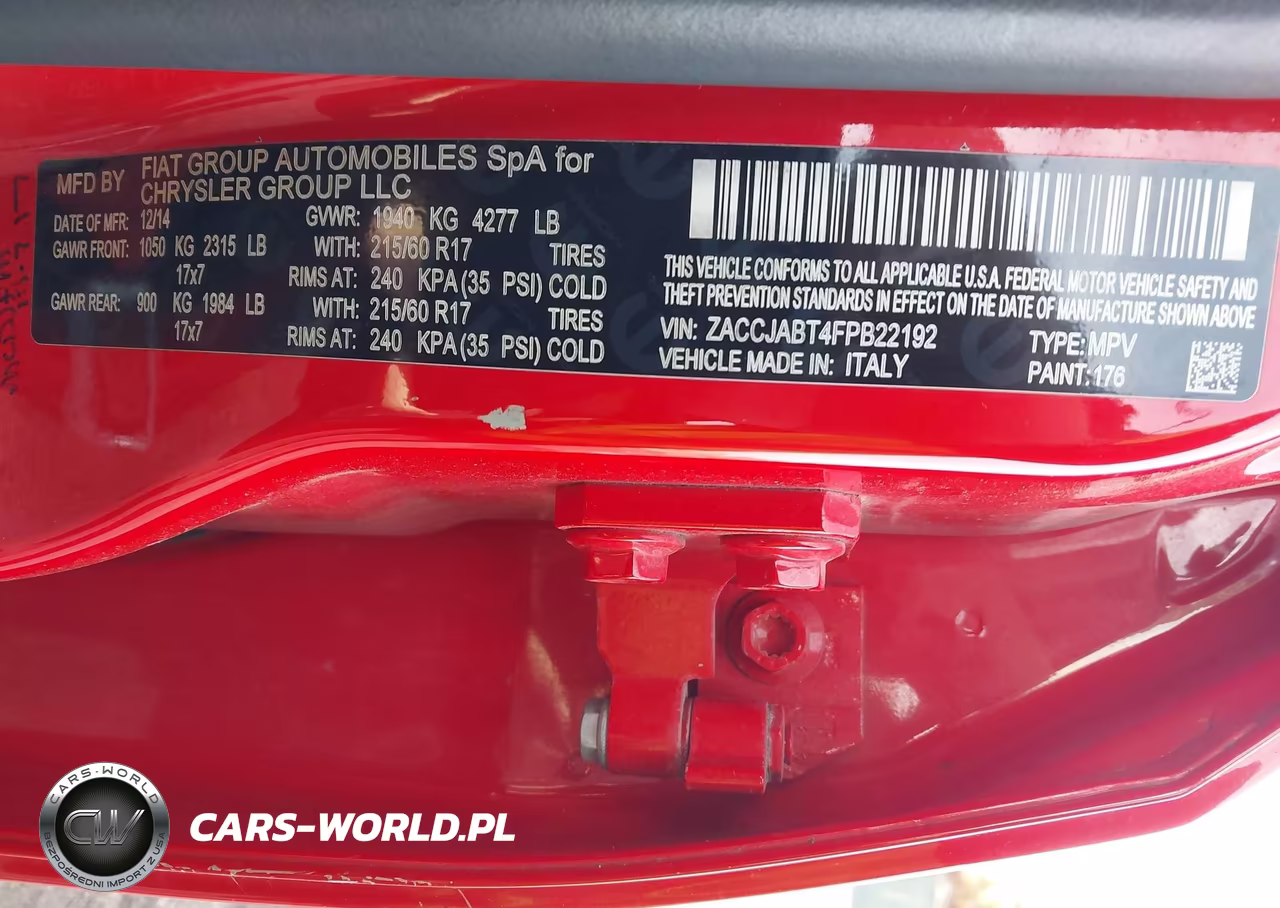 2015 Jeep Renegade Latitude VIN:ZACCJABT4FPB22192 - 9