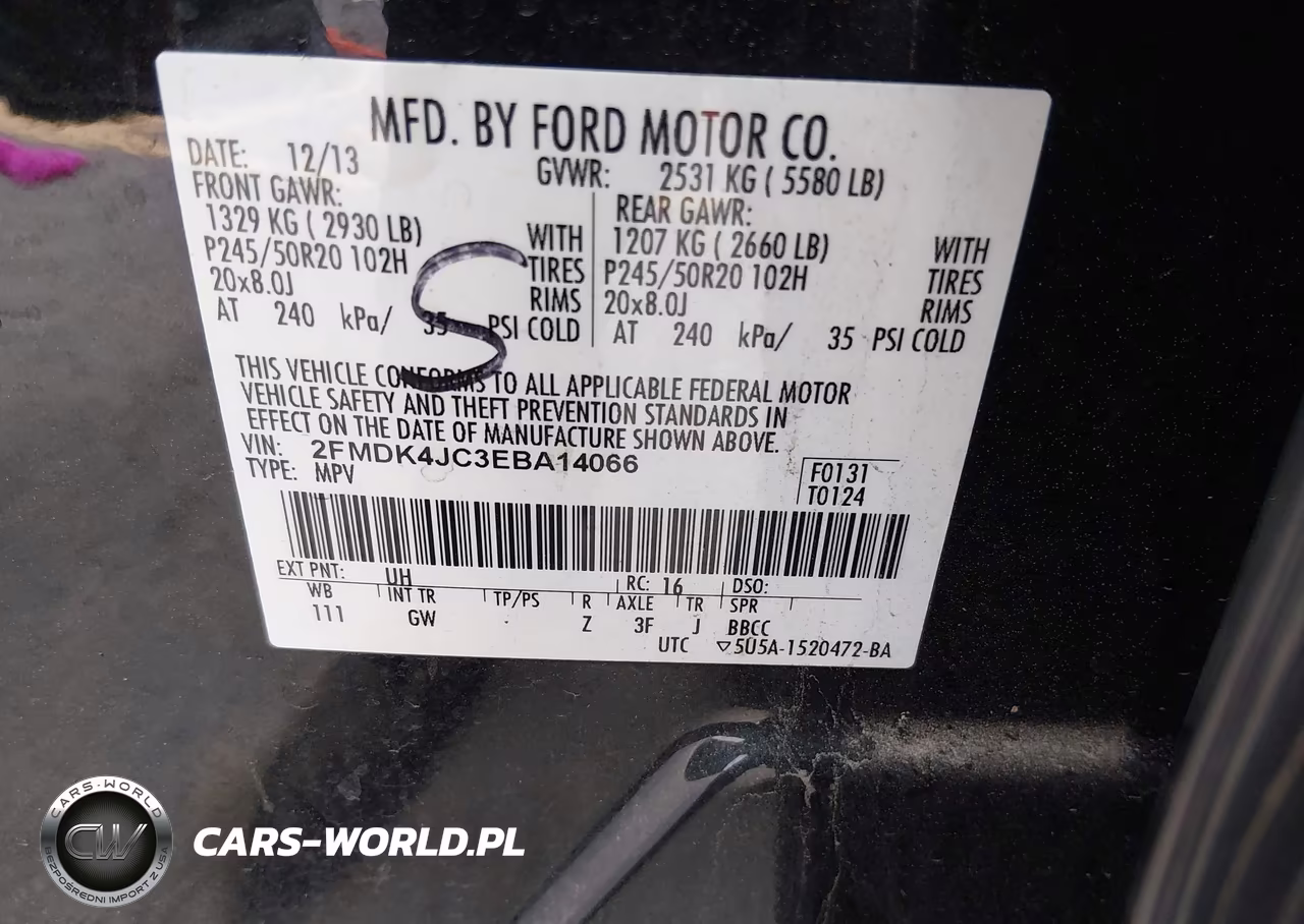 2014 Ford Edge Sel VIN:2FMDK4JC3EBA14066 - 9