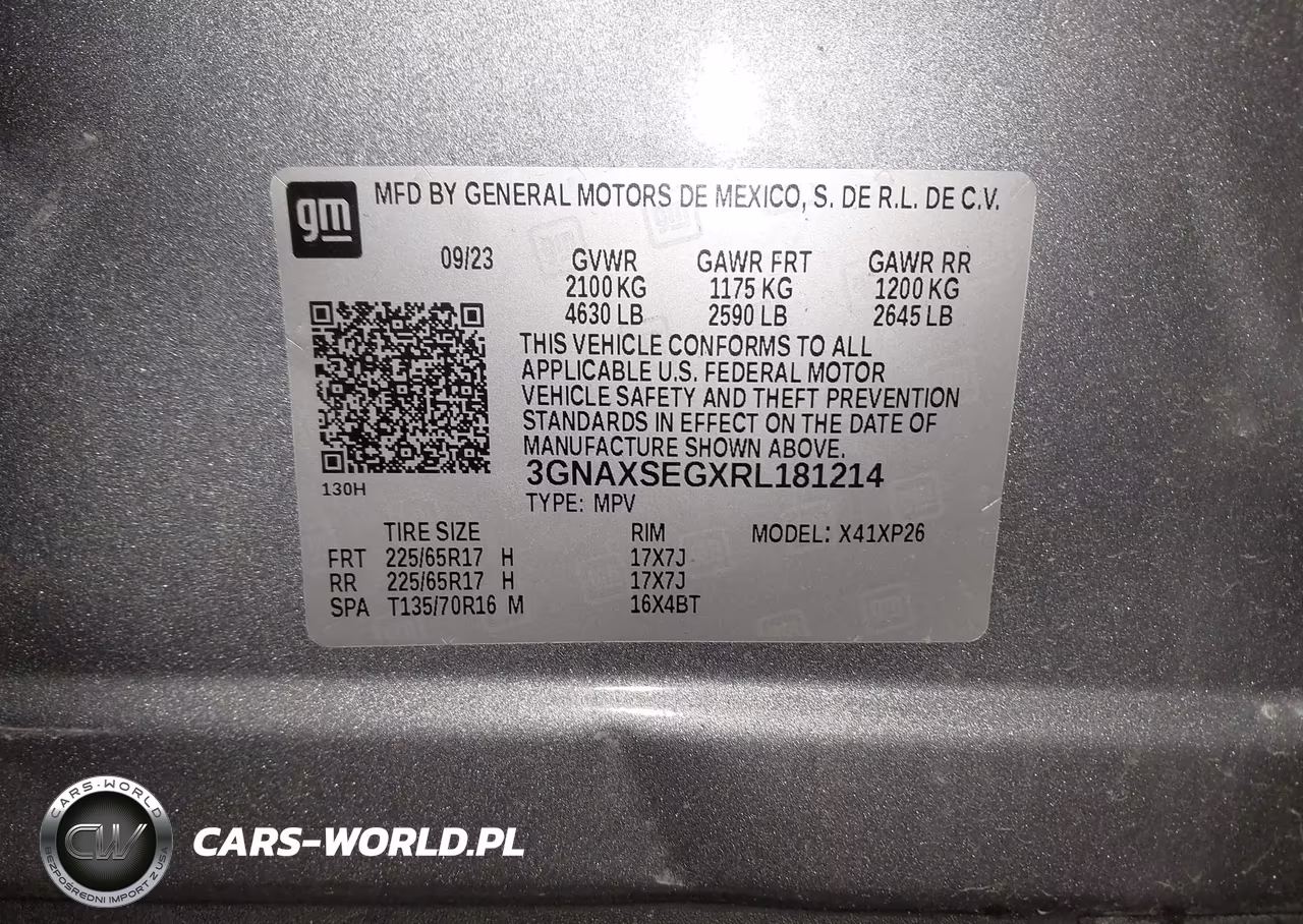 2024 Chevrolet Equinox Awd Ls VIN:3GNAXSEGXRL181214 - 9