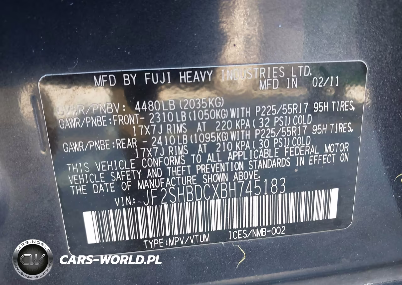 2011 Subaru Forester 2.5X Premium VIN:JF2SHBDCXBH745183 - 9